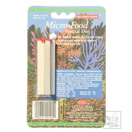 Micro Food ( invertebrates ) dla korali i filtratów O.S.I.