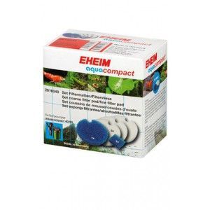 Zestaw gąbek filtracyjnych (2 niebieskie, 3 białe) dla filtra Aqua Compact 40/60 Eheim