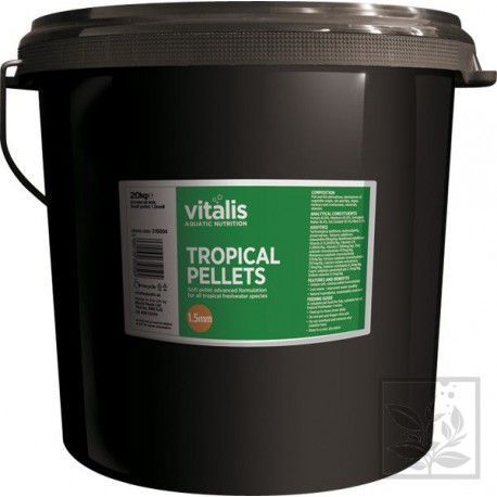 Tropical Pellets S 1,5mm 20kg (wiaderko) Vitalis