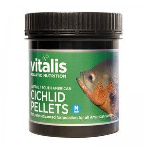 Central/South American Cichlid Pellets M 6mm 120g/250ml Vitalis