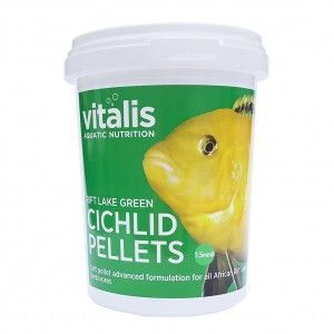 Rift Lake Cichlid Pellets Green S 1,5mm 300g/500ml Vitalis