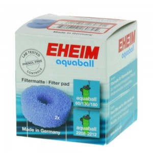Gruba wkładka filtracyjna biała do filtrów Aquaball 60-180, Biopower, 2 sztuki Eheim